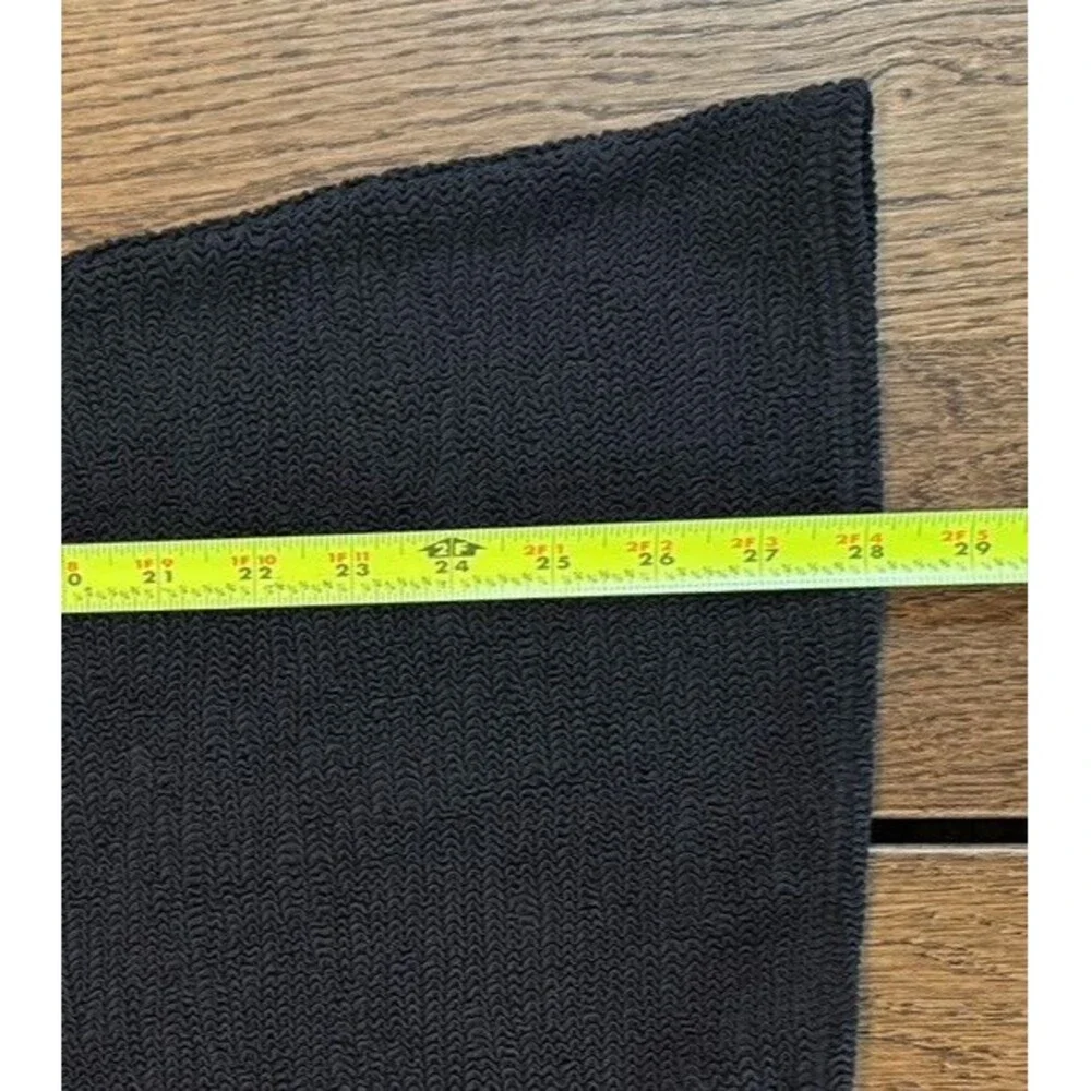 NWT Monday Swimwear Kokomo Crinkle Dress Black Keyhole Back Button cover-up - Picture 7 of 7